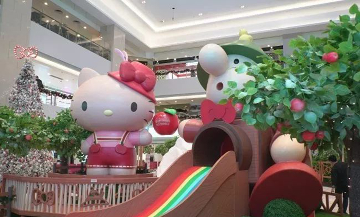 Hello Kitty攜手Müllerchen萌爆登場(chǎng)，刷新圣誕美陳新體驗(yàn)