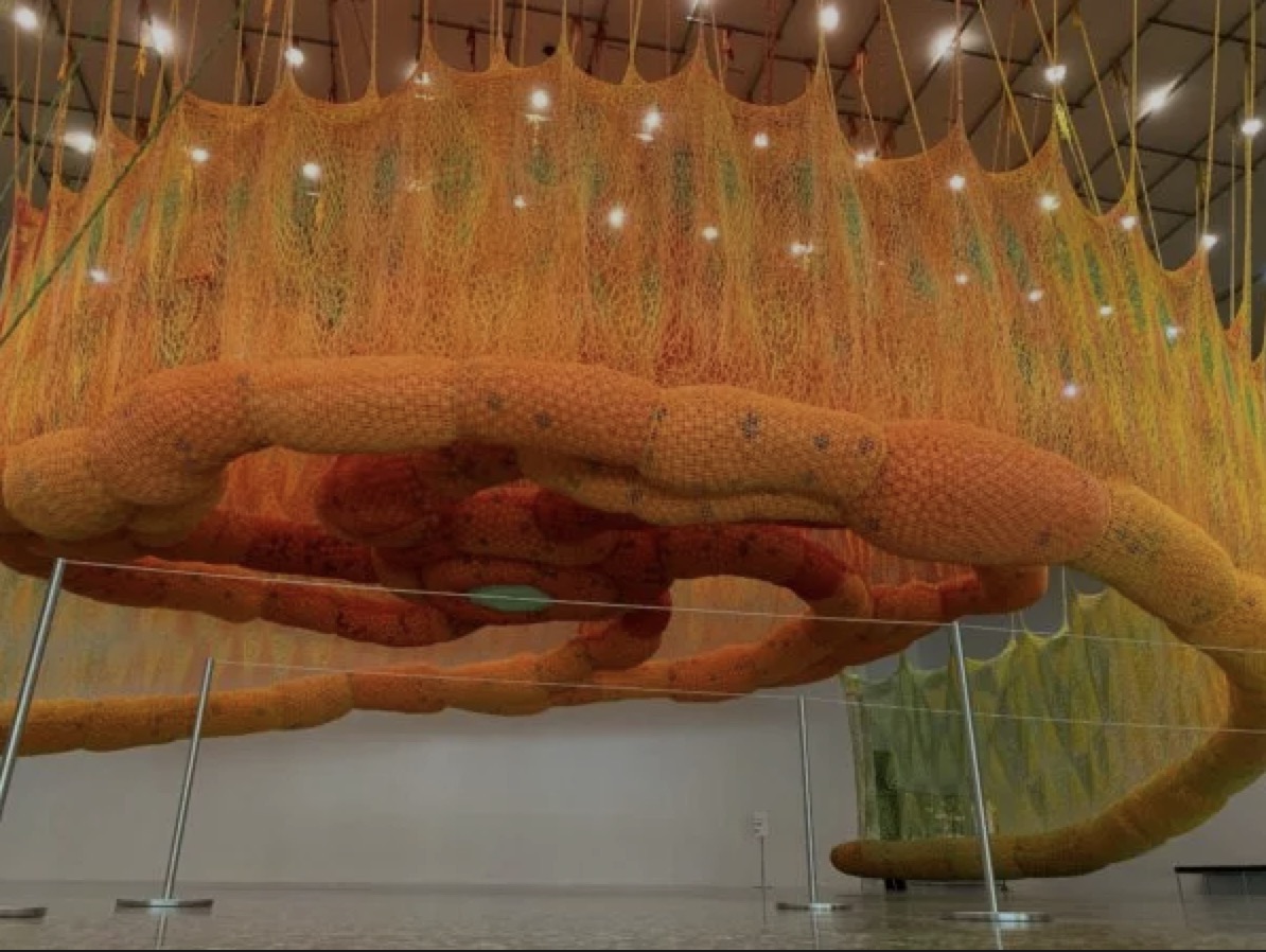 Ernesto Neto在休斯頓的編織藝術(shù)展覽活動(dòng)策劃邀你在12英尺高空探索