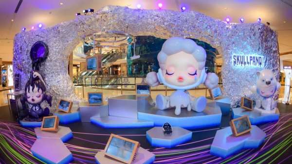 SKULLPANDA食夢(mèng)動(dòng)物系列展覽活動(dòng)策劃現(xiàn)場(chǎng)未來(lái)感、夢(mèng)幻氛圍感十足