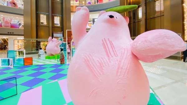 「靈感回歸，從心出發(fā)」主題藝術(shù)活動策劃裝置桃樂熊喜迎復(fù)工