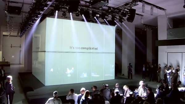 汽車發(fā)布會活動誰家花樣新，大眾的這個多媒體立方體創(chuàng)意策劃絕了