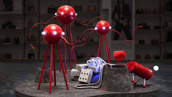 櫥窗里的展覽活動(dòng)演繹的是地球大爆炸的藝術(shù)故事，熱情神秘奇趣都能尋獲