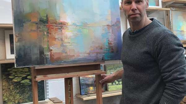 打了馬賽克的風(fēng)景畫展覽活動別有一番風(fēng)味，感慨藝術(shù)的偉大