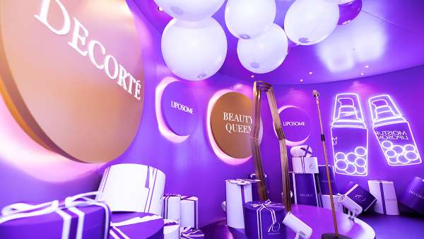 DECORTé10周年互動會展活動用一抹紫色演繹了LIPOSOME探索之旅