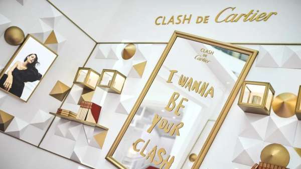 卡地亞快閃體驗(yàn)空間高級(jí)炫酷，雙面碰撞盡享極致視覺(jué)