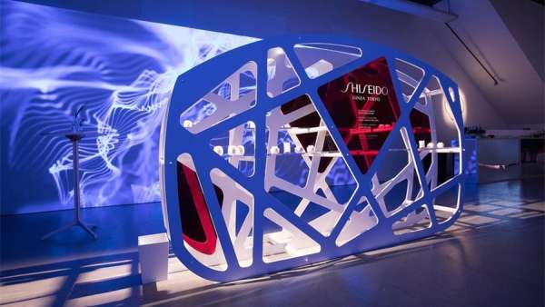 資生堂春季新聞發(fā)布會活動策劃的沉浸式無水式SPA體驗亭很吸睛